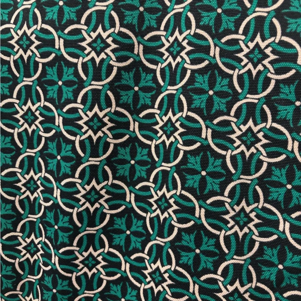 J. Crew Teal and White Geometric Pencil Skirt - Picture 8 of 9